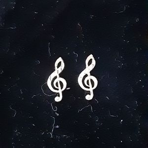 Musical earrings - 14K gold